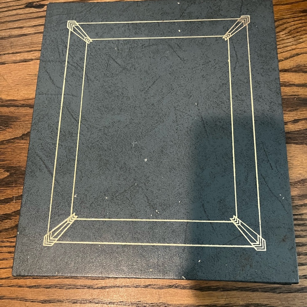 Elegant Black and Gold Decorative Photo Album